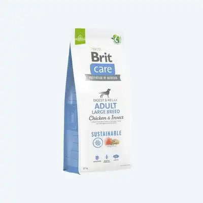 Сухий корм Brit Care Dog Sustainable Adult Large Breed для собак великих порід, з куркою та комахами