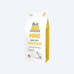 Сухий корм Brit Care GF Mini Hair & Skin для собак мініатюрних порід, для шкіри та шерсті, з лососем та оселедцем