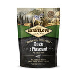 Сухий корм Carnilove Duck & Pheasant для дорослих собак всіх порід, качка та фазан