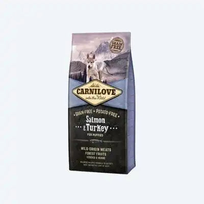 Сухий корм Carnilove Salmon & Turkey для цуценят всіх порід, лосось та індичка