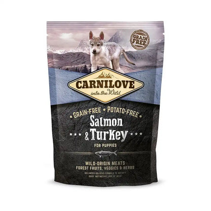 Сухий корм Carnilove Salmon & Turkey для цуценят всіх порід, лосось та індичка