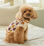 Светр для собак Клітинка GIZMO PAXD-TS2058 Puppia (Ivory)