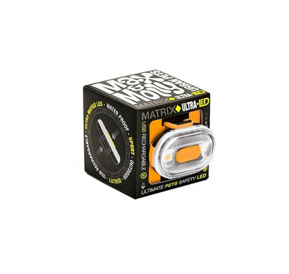 Світлодіодний ліхтарик для собак на нашийник Max & Molly Matrix Ultra LED, помаранчевий
