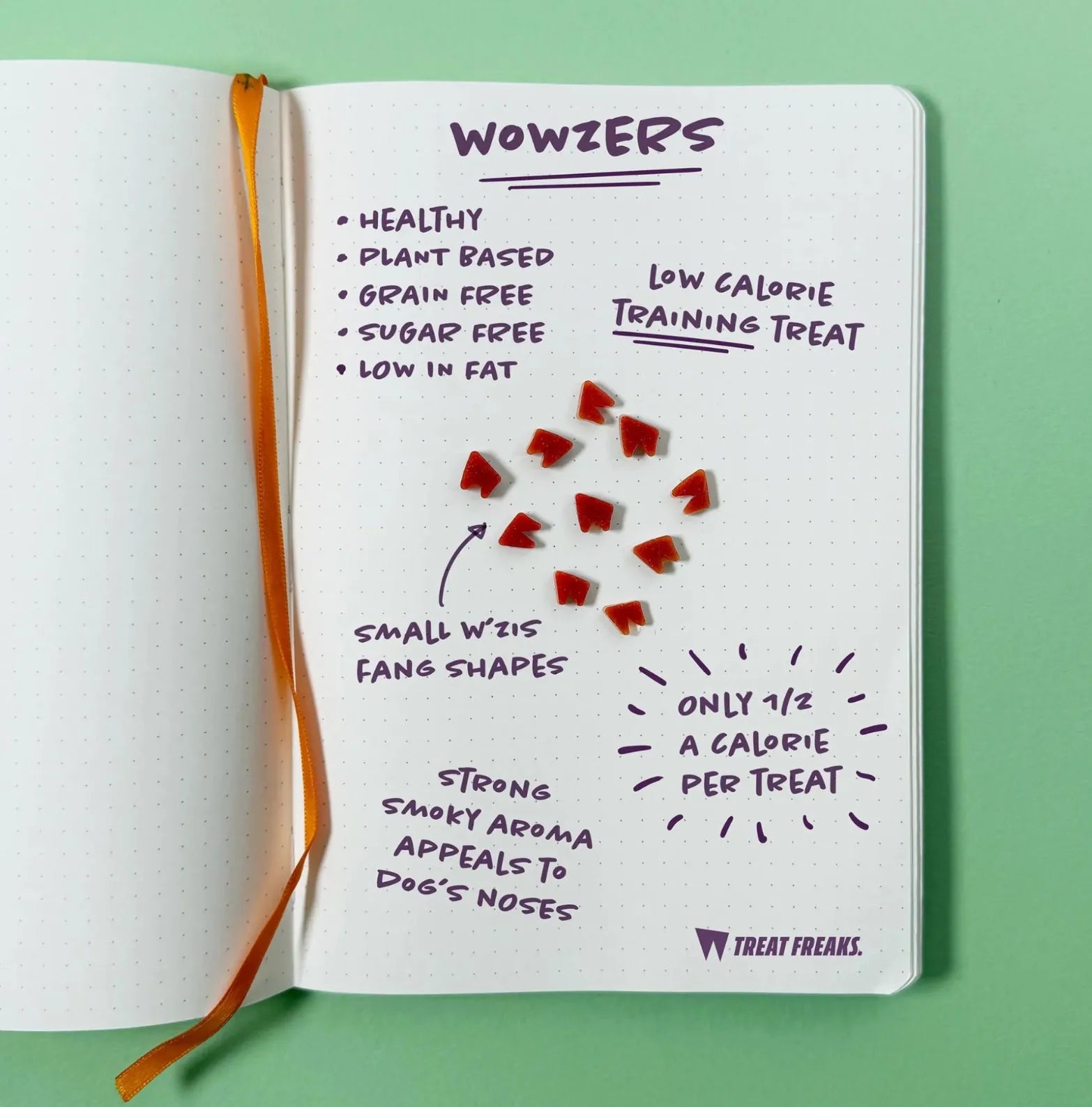 Веганські ласощі для собак в Pouch з гарбузом та димним смаком Wowzers W'ZIS