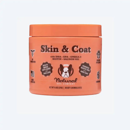 Вітамінний комплекс для шкіри і шерсті собак Skin&Coat Natural Dog Company 90шт