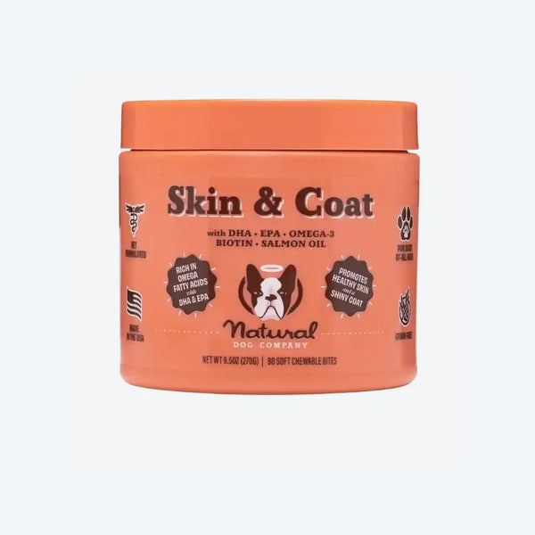 Вітамінний комплекс для шкіри і шерсті собак Skin&Coat Natural Dog Company 90шт