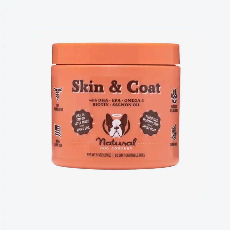 Вітамінний комплекс для шкіри і шерсті собак Skin&Coat Natural Dog Company 90шт