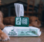 Вологі серветки біорозкладні бамбукові Beco Pets без запаху 80 шт.