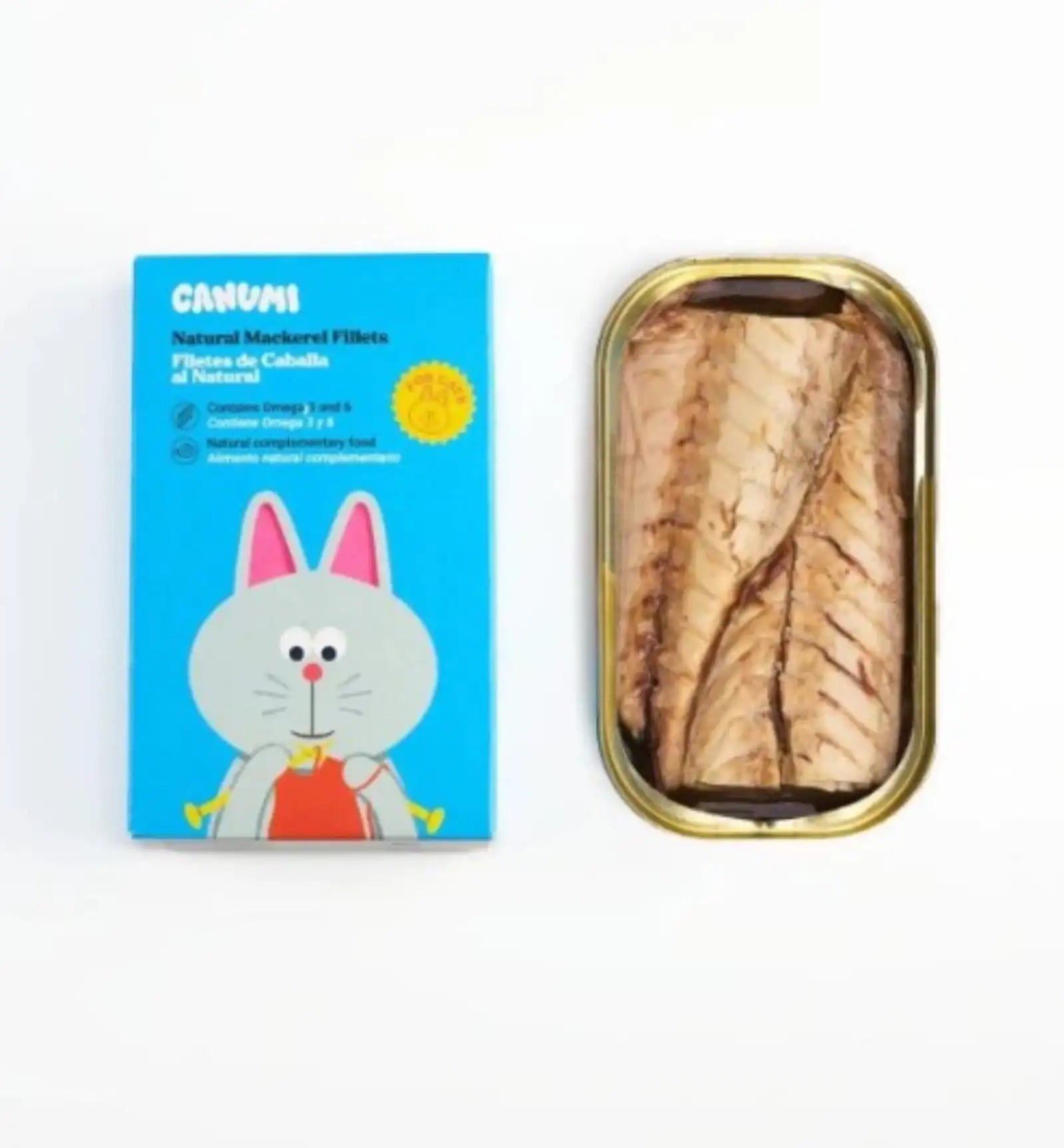 Вологий корм для котиків з натурального Філе Скумбрії Canumi - 120грам.
