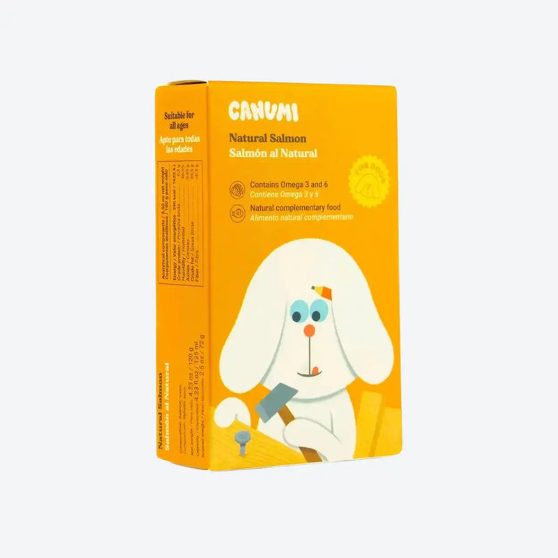 Вологий корм для собак з натурального лосося Canumi - 120грам.