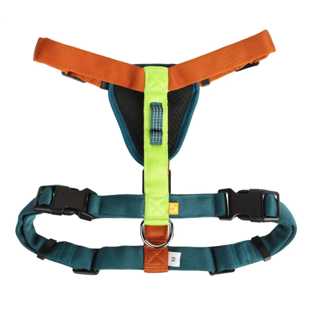 Шлея для собак Color Block Lime Mix Woolly Wolf, XXS