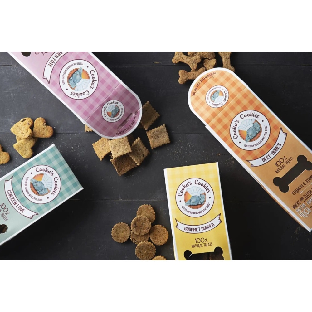 Натуральне печиво для собак Cooka`s Cookies Мікс печінки (куряча, яловича, свинна печінка) з овочами 100 г, 100 грам.