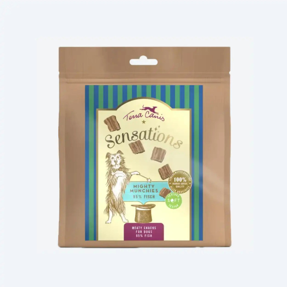 Смаколики для собак Terra canis SENSATIONS Mighty Munchies Риба 90г, 90 грам.