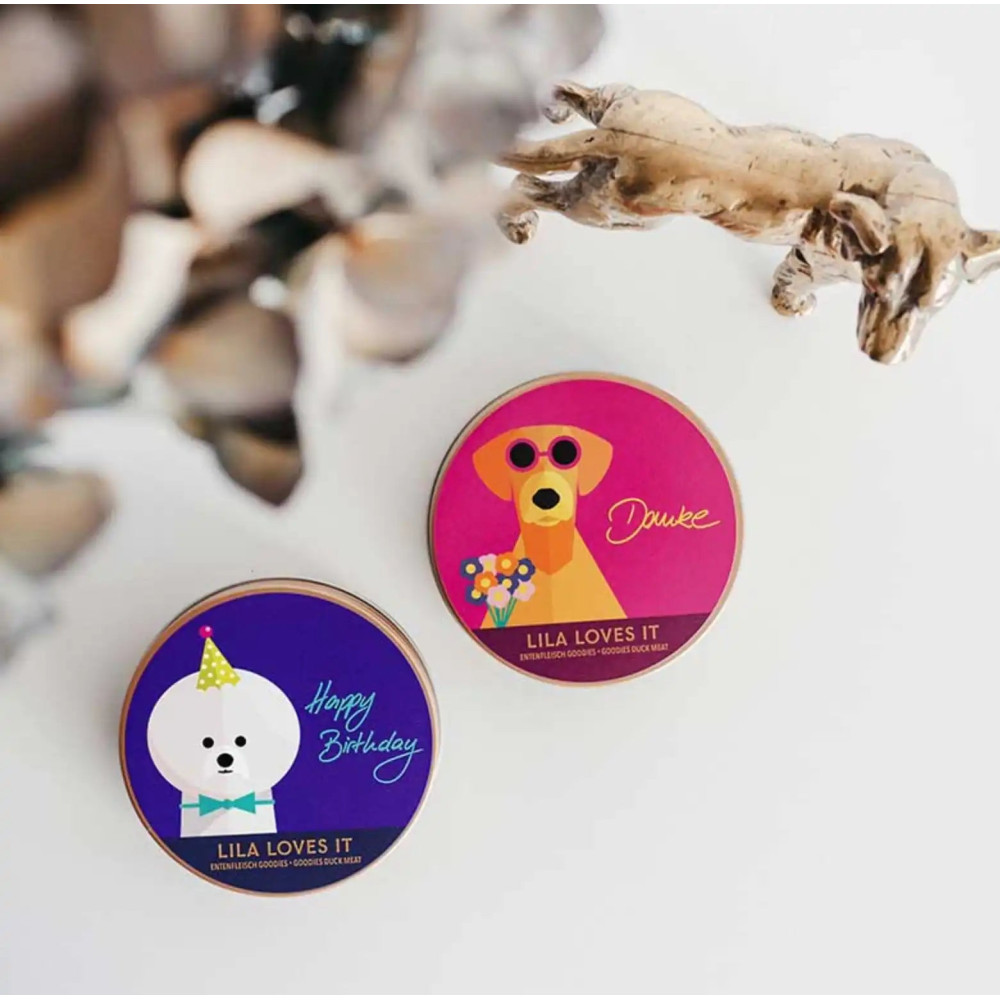 Ласощі для собак з качкою Lila loves it - Happy Birthday! Duck meat goodies 50 г, 50г.