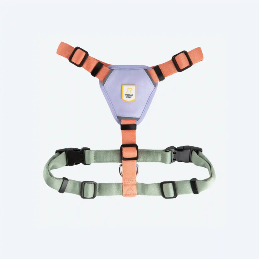 Шлея для собак Woolly Wolf Color Block Harness Salmon Pink Mix, XXS