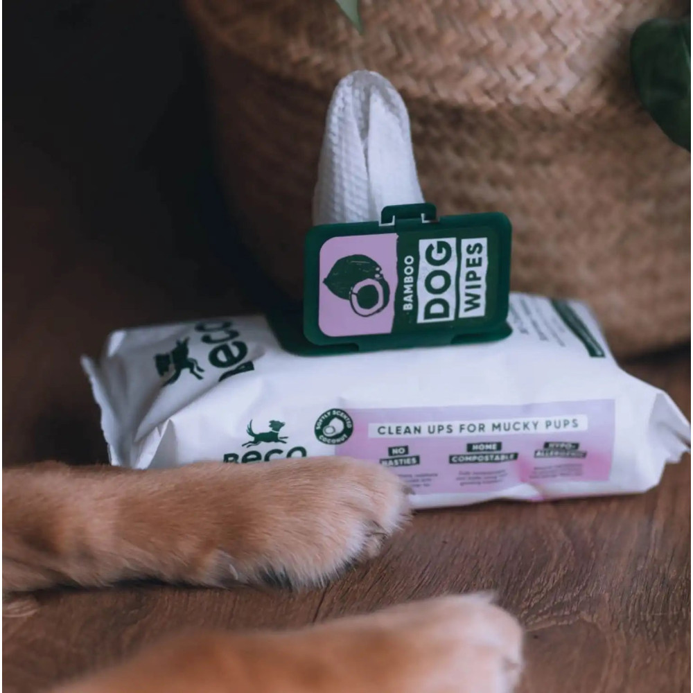 Вологі серветки біорозкладні бамбукові Beco Pets з ароматом кокосу 80 шт., 80шт.  - фото 3