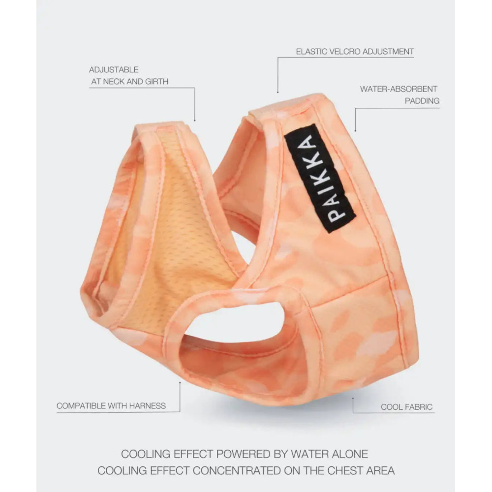 Охолоджуючий жилет для собак PAIKKA Cool Vest Peach, XXS