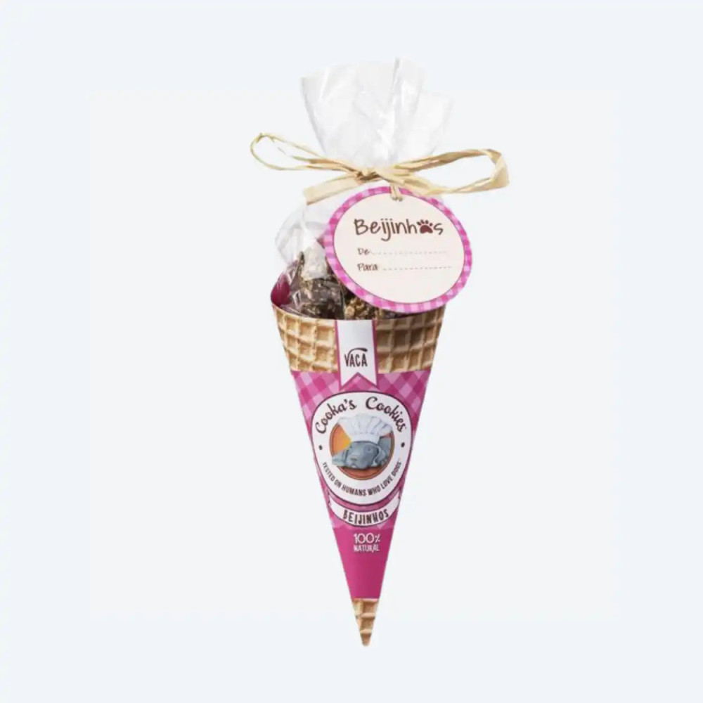 Натуральні ласощі для собак Cooka's Cookies Beijinhos Яловичина з морквою та насінням 50 г, 50 грам.