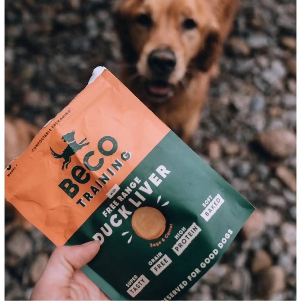Печиво для собак Beco Pets Печінка качки з шавлієм та морквою 60 г, 60 грам.