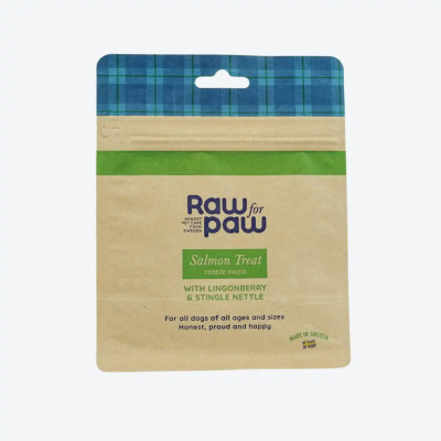 Сублімовані Ласощі для собак з Лосося, брусниці та кропиви Freeze-Dried Raw for Paw, 50 грамів, 50 грам