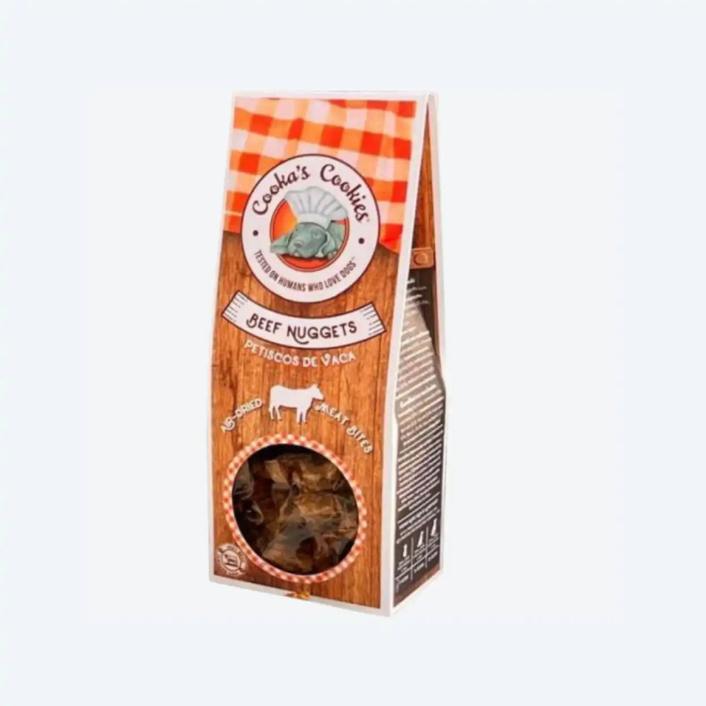 Натуральні сушені ласощі для собак Cooka`s Cookies 100% Яловичина 60 г, 60 грам.