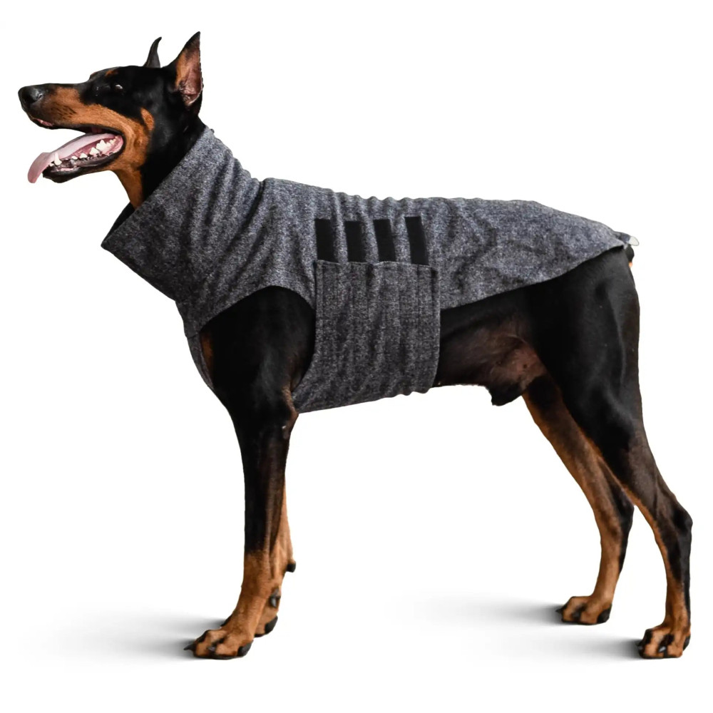 Пальто для собак Patrick Dark Grey - Noble pet, M