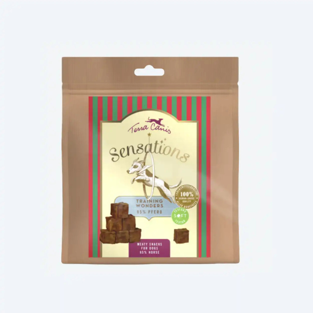 Смаколики для собак Terra canis SENSATIONS Training Wonders Конина 90 г, 90 грам.