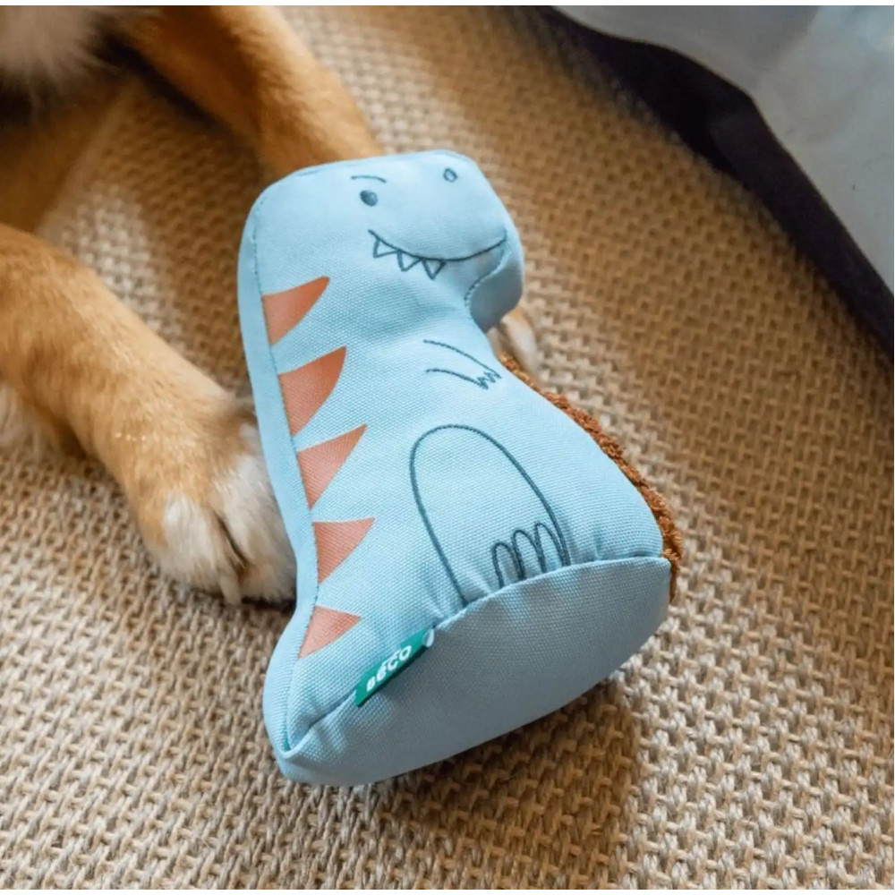 М'яка іграшка для собак Beco Pets Т-Рекс Блакитний M