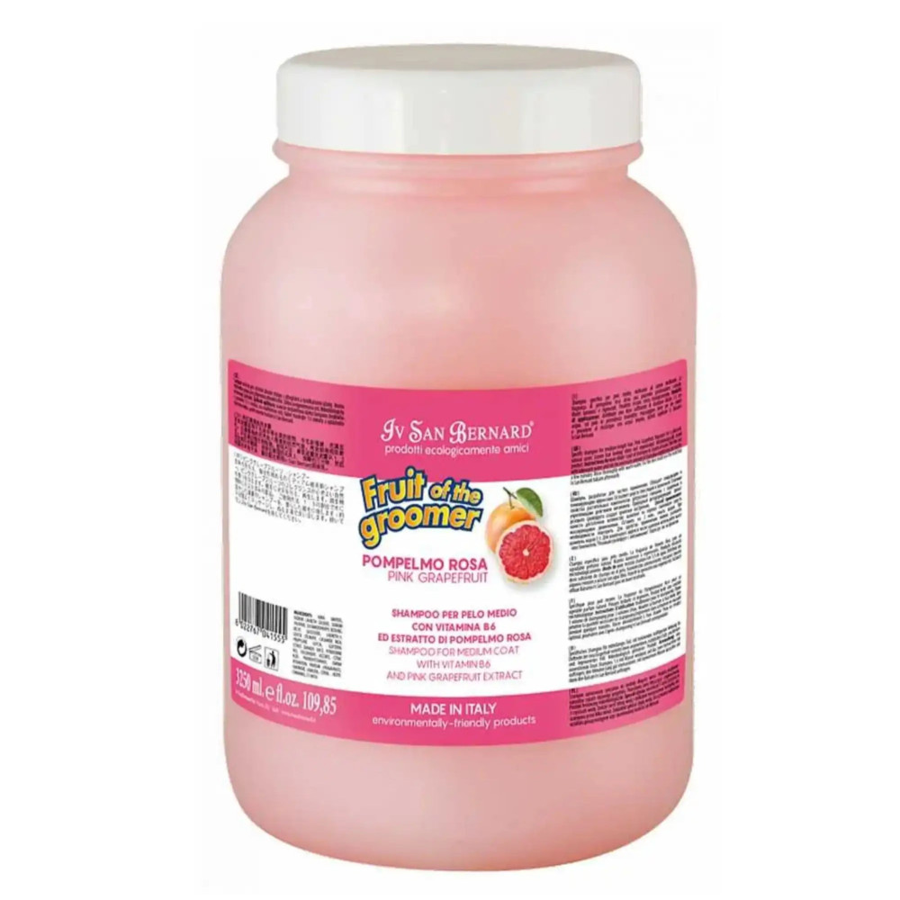 Шампунь Iv San Bernard Pink Grapefruit для середньої шерсті, з грейпфрутом та Вітамином В6, 500 мл.