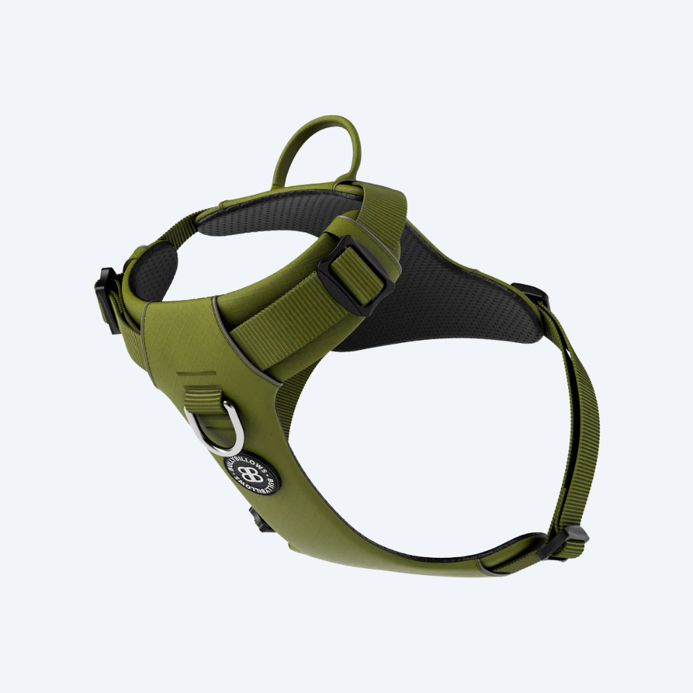 Шлея для собак BullyBillows Lightweight Mesh Air Harness Olive Green, A