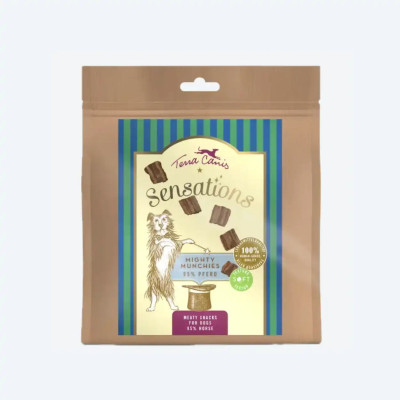 Смаколики для собак Terra canis SENSATIONS Mighty Munchies Конина 90г, 90 грам.