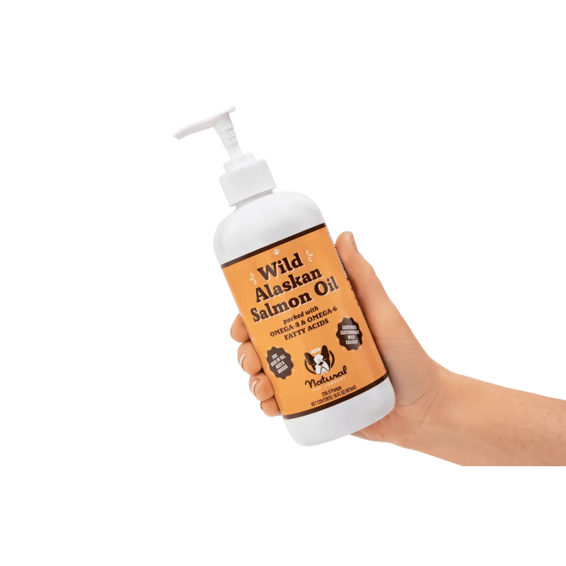 Лососева олія Wild Alaskan Salmon Oil Natural Dog Company, 480мл, 480мл.