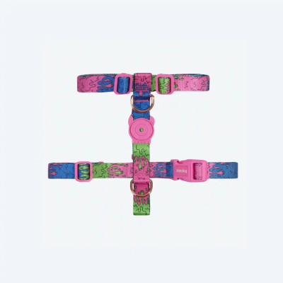 ШЛЕЯ ДЛЯ СОБАК ZEE.DOG - Melted H-HARNESS, Рожевий, XS