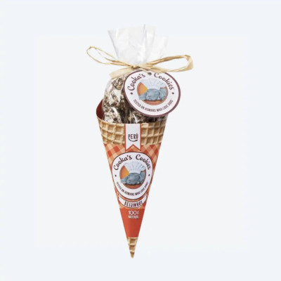 Натуральні ласощі для собак Cooka's Cookies Beijinhos Індичка з морквою та насінням 50 г, 50 грам.