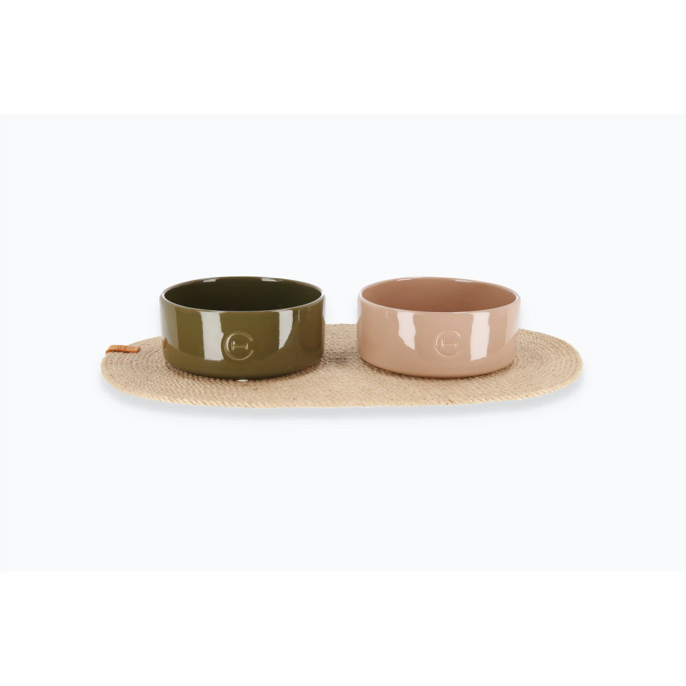 Керамічна миска для собак Bowl Olive - Harley and Cho, S (14*7см. / 0.45л.)  - фото 4