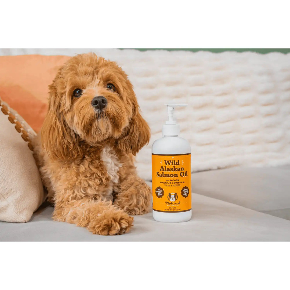 Лососева олія Wild Alaskan Salmon Oil Natural Dog Company, 480мл, 480мл.