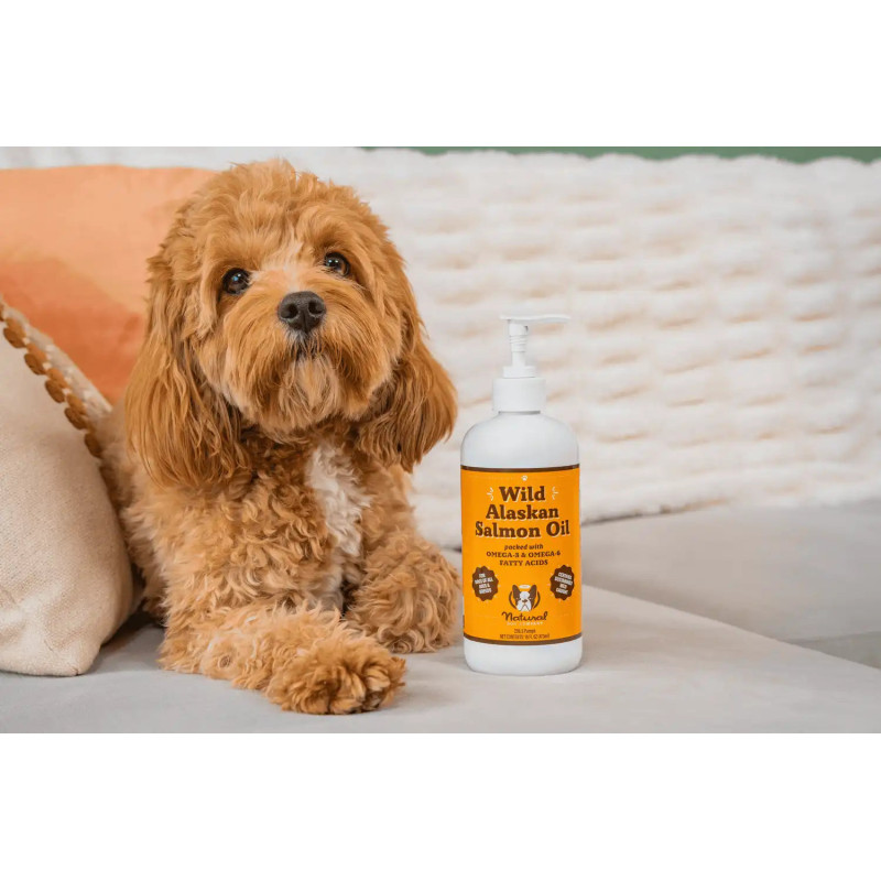 Лососева олія Wild Alaskan Salmon Oil Natural Dog Company, 480мл, 480мл.