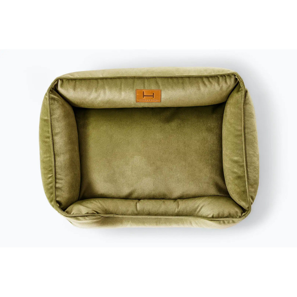 Лежанка для собак Dreamer Velur Olive - Harley&Cho, (60*40 см.) - S