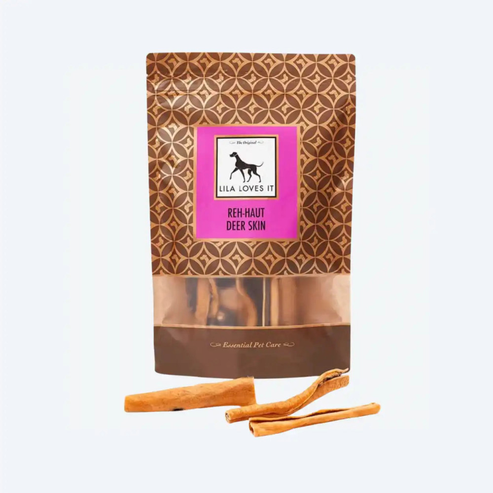 Ласощі для собак у вигляді сухої шкіри оленя Lila loves it - Deer Skin 200 г, 200г.