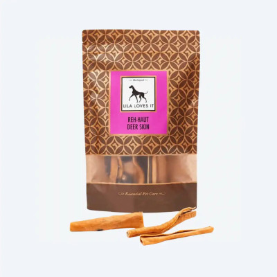 Ласощі для собак у вигляді сухої шкіри оленя Lila loves it - Deer Skin 200 г, 200г.