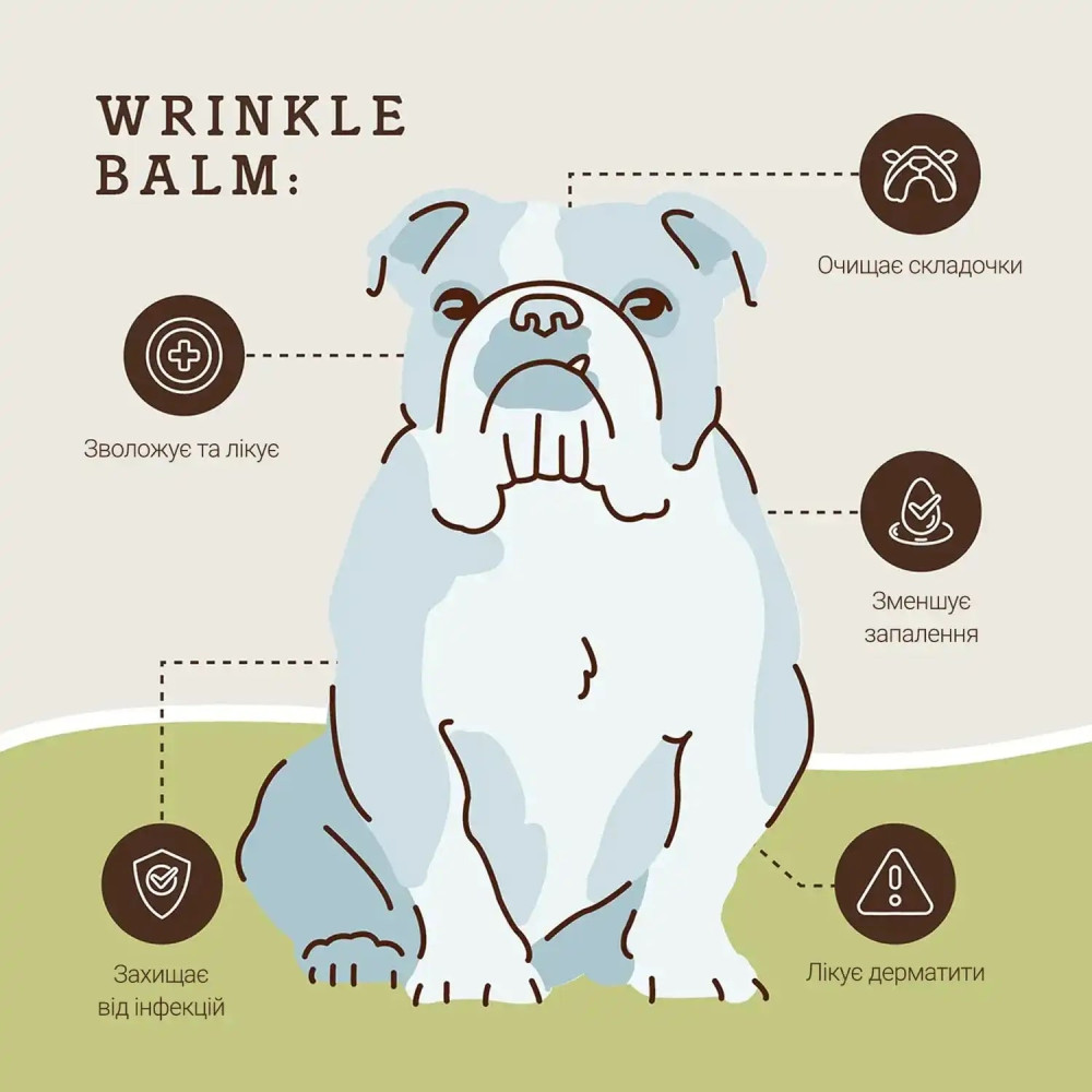 Бальзам для складочок Wrinkle Balm Natural Dog Company, 4.25 мл. стік  - фото 4