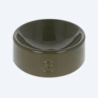 Керамічна миска для тварин із сферичним дном Bowl Olive - Harley and Cho, M (17*7см. / 0.85л.)