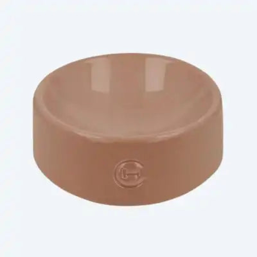 Керамічна миска для тварин із сферичним дном Bowl Beige - Harley and Cho, S (14*7см. / 0.45л.) 
