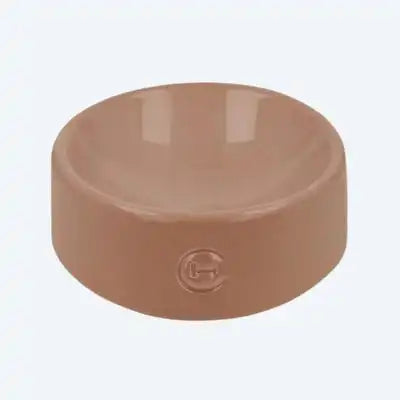 Керамічна миска для тварин із сферичним дном Bowl Beige - Harley and Cho, (14*7см. / 0.45л.) - S