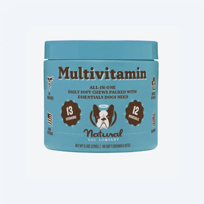 Мультивітамінний комплекс Multivitamin Natural Dog Company 90шт, 90 шт.