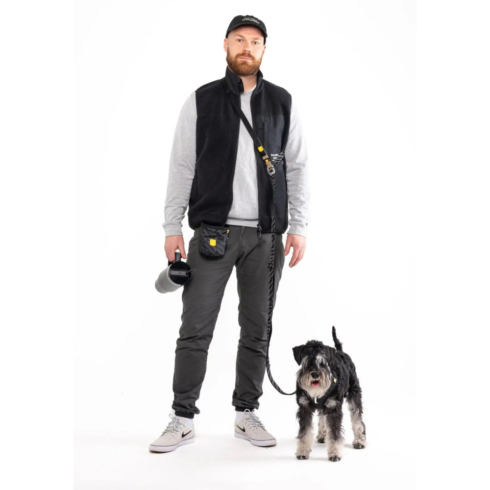 Повідець - перестібка Multi-use для собак Woolly Wolf Roam Adjustable Leash Black Ripple, 170-300 cм.
