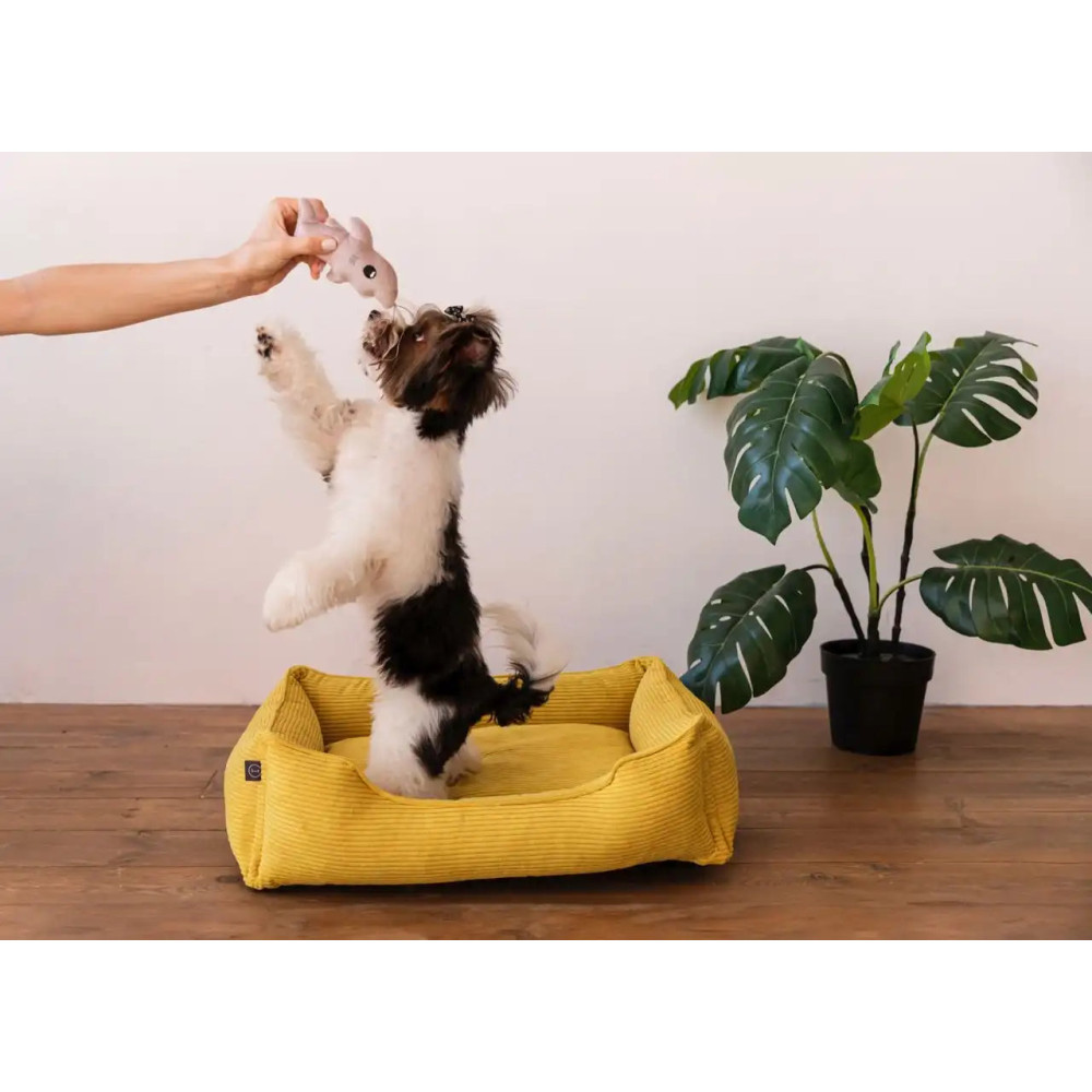 Лежанка для тварин Dreamer Yellow Velvet - Harley&Cho, S (60*40 см.) - S