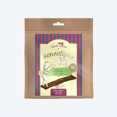 Смаколики для собак Terra canis SENSATIONS Jolly Jerkies Яловичина 90г, 90 грам.