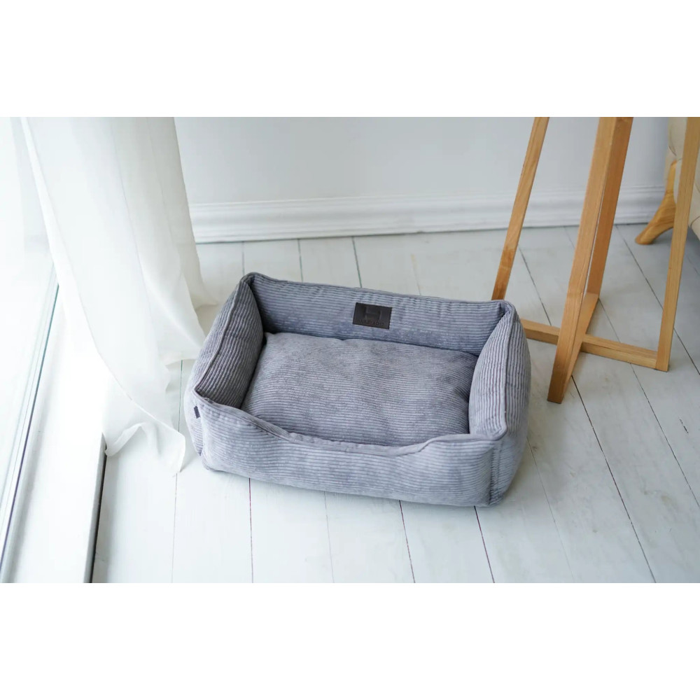 Лежанка для собак Dreamer Gray Velvet - Harley&Cho, (60*40 см.) - S