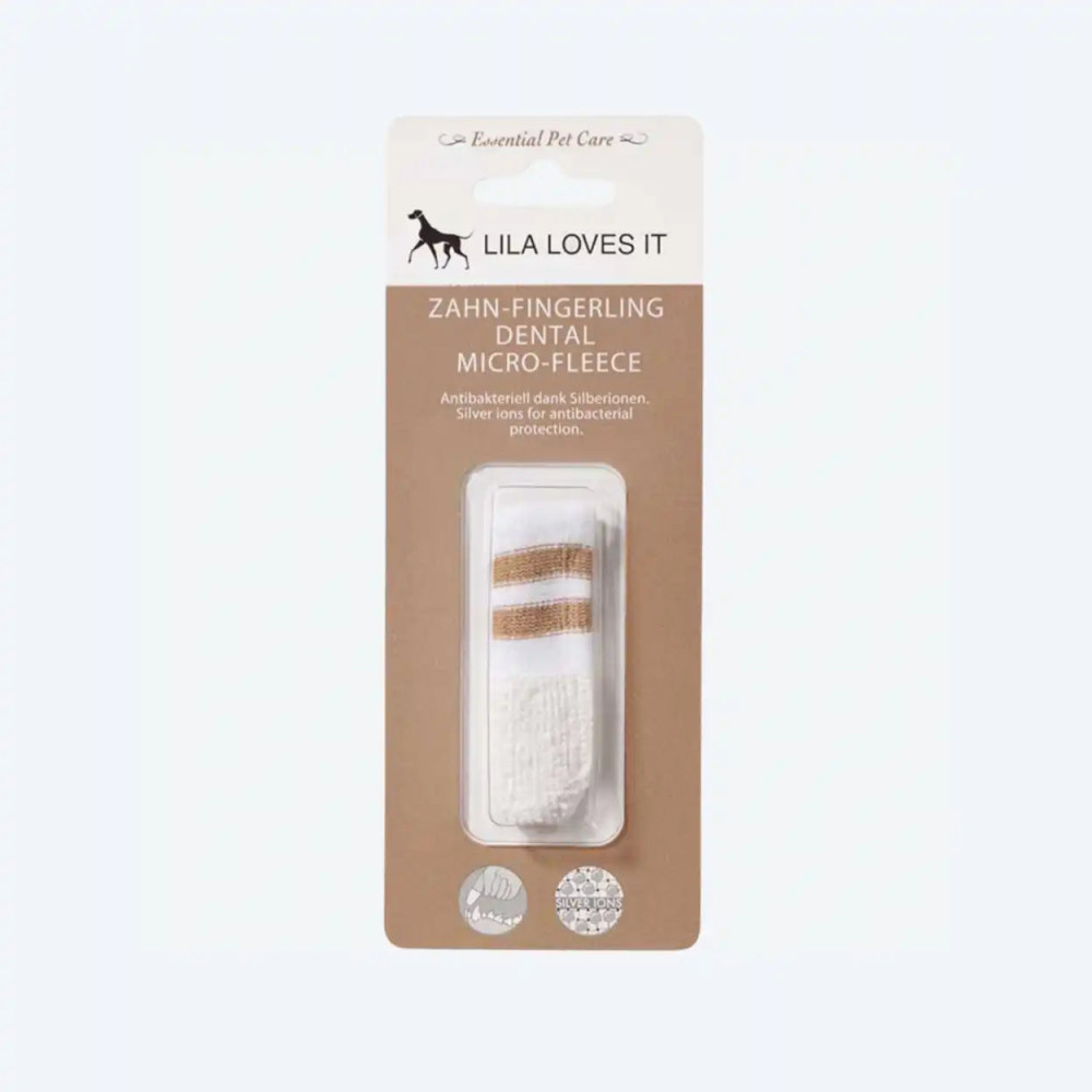 Напальчник із мікрофібри для чищення зубів собак та котів Lila loves it - Dental Micro Fleece, 1шт.